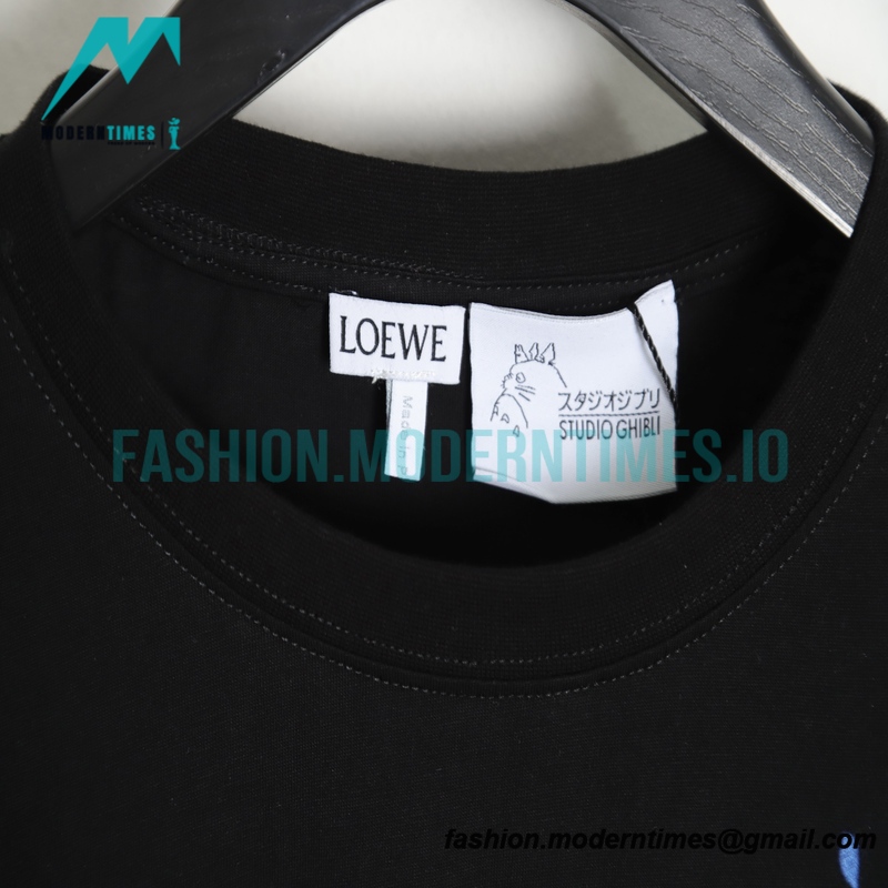 Loewe - 23SS Flame Four-leaf Clover Pocket Short-sleeved T-shirt